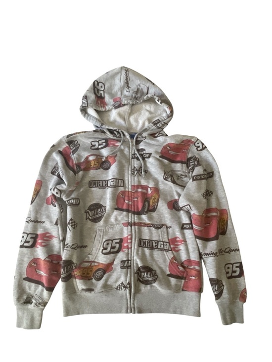 Pixar Tops - Pixar Cars Lightning McQueen size XS Gray full-zip hoodie